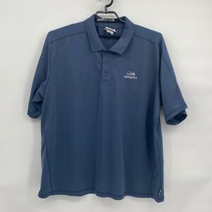 NFL Seattle Seahawks Blue Polo Shirt Collar Button XL